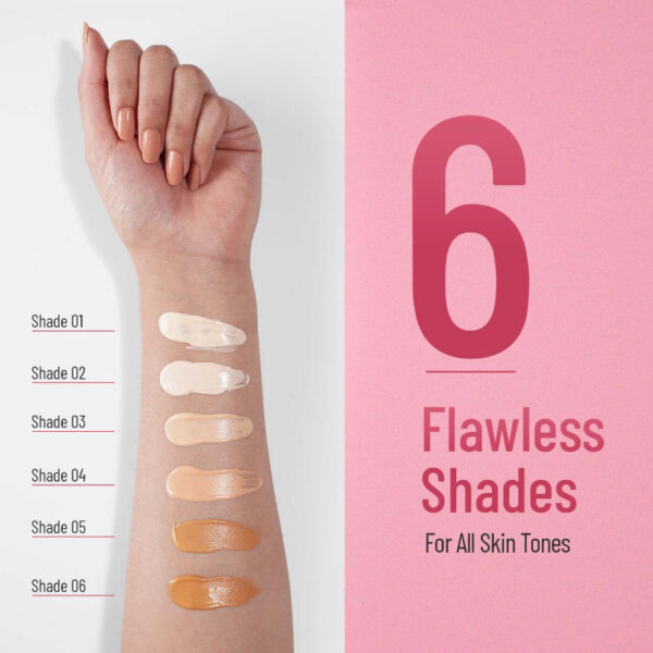 Swiss Beauty Shiny Pearl Water Drop Blemish Balm BB Foundation - 03(40ml) - Image 5
