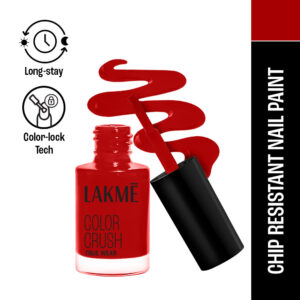 Lakme True Wear Color Crush Nail Polish, Long Lasting & Vibrant Nail Paint, 404(6ml)