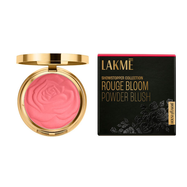 Lakme Showstopper Collection Rouge Bloom Powder Blush - Pink Blossom(12g) - Image 2
