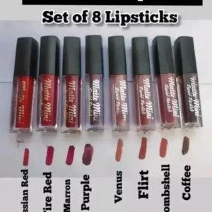Matte Mini RED Edition Liquid Lipstick  (set of 4)   Nude Edition Liquid Lipsticks (pack of 4)