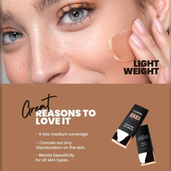 MARS Lightweight BB Cream Foundation - Medium(30ml) - Image 3