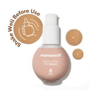 Mamaearth Hydra-Glow CC Serum With Vitamin C & Hyaluronic Acid SPF30 01 Vanilla(30ml)