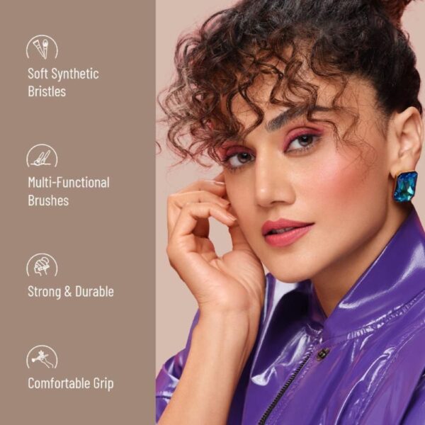 Swiss Beauty Professional Face & Eye Brush Set SB-F01(6 pcs) - Image 3