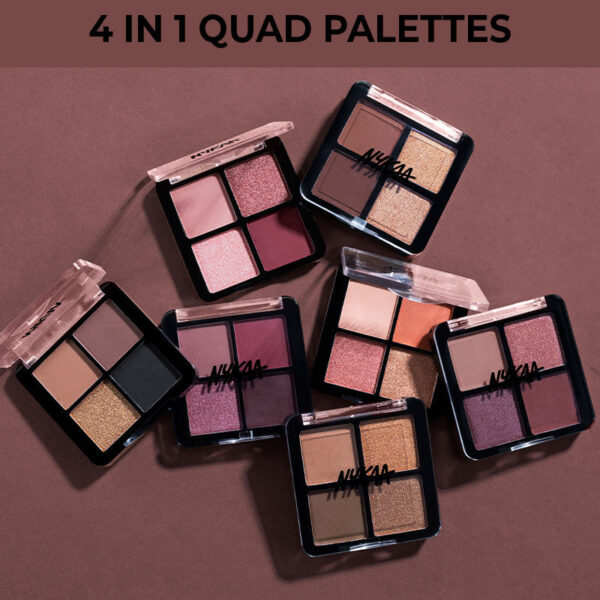 Nykaa Cosmetics Eyes On Me! 4 in 1 Quad Eyeshadow Palette - Brunch Party(5gm) - Image 7