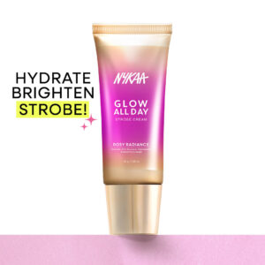 Nykaa Glow All Day Illuminating Strobe Cream + Highlighter + Moisturizer - Rosy Radiance(30g)