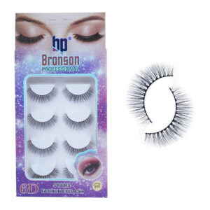 Bronson Professional Pair 6D Long & Natural False Eyelashes - 202(5 Pairs)