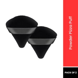 Bronson Professional Pizza Puff Triangle Makeup Blender Sponge Powder Puff Finger Pad With Strap 2 Pcs - Multicolor(2 pcs)
