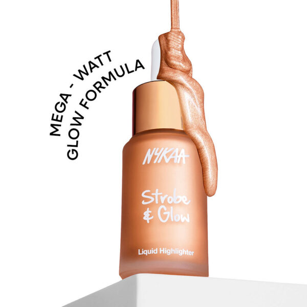 Nykaa Strobe & Glow Liquid Cream Highlighter - Glazed Bronze(20ml)