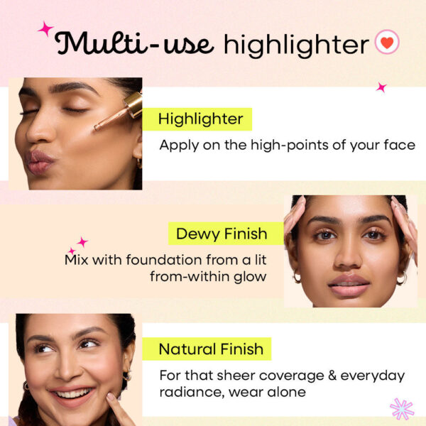 Nykaa Strobe & Glow Liquid Cream Highlighter - Glazed Bronze(20ml) - Image 6
