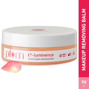 Plum E-Luminence Simply Supple Cleansing Balm- Non-Drying Face, Lip & Eye Waterproof Makeup Remover(90gm)