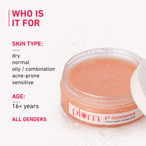 Plum E-Luminence Simply Supple Cleansing Balm- Non-Drying Face, Lip & Eye Waterproof Makeup Remover(90gm) - Image 6