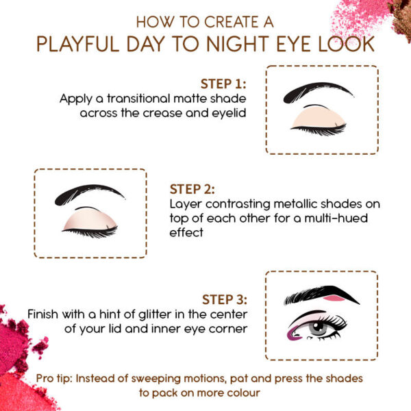 Kay Beauty Multi Texture Eyeshadow Palette - Twilight(15g) - Image 7