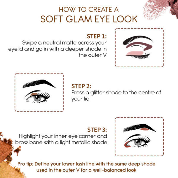 Kay Beauty Multi Texture Eyeshadow Palette - Sunkissed(15g) - Image 7