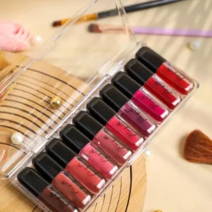 Ronzille Long Lasting Waterproof Non Transfer Liquid Matte Lipstick Set of 10