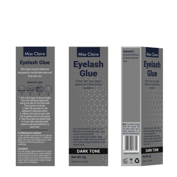 Miss Claire Eyelash Glue - Dark Tone(5gm) - Image 3