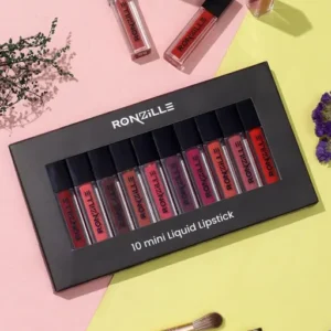 Ronzille Silky Matte Mini Liquid Lipsticks Set Of 10