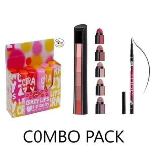 COMBO PACK OF LIPSTICK/LIPBALM WITH EYELINER