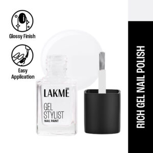 Lakme Absolute Gel Stylist Nail Color, Top Coat(12ml)