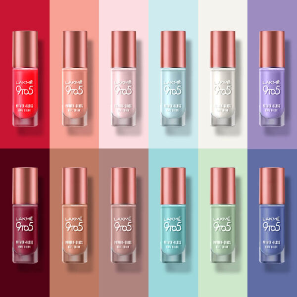 Lakme 9 To 5 Primer + Gloss Nail Color, Lime Treat(6ml) - Image 7