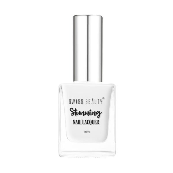 Swiss Beauty Stunning Nail Lacquer - 23 Glam White(10ml) - Image 8