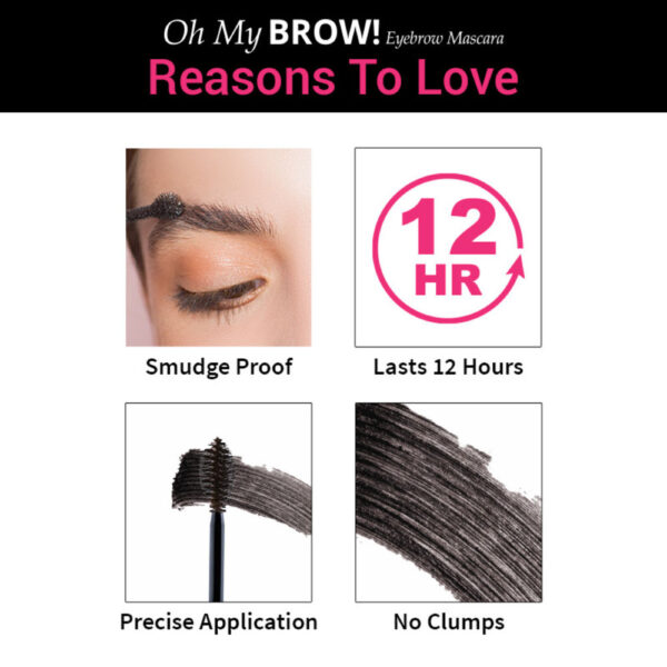 Nykaa Oh My Brow! Eyebrow Mascara - Sirius Brown(4.2ml) - Image 6