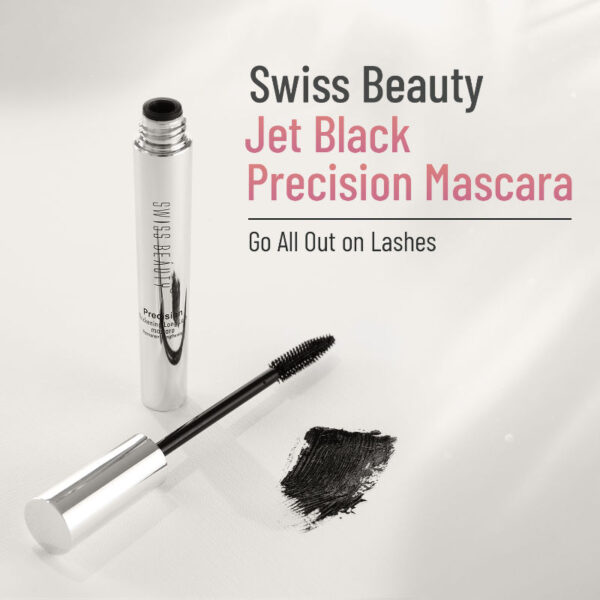 Swiss Beauty Precision Thickening Long Lash Mascara - Black(10ml) - Image 2