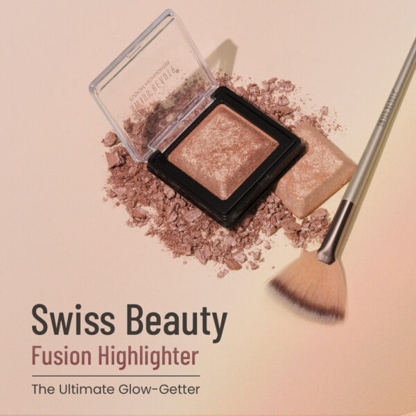 Swiss Beauty Fusion Highlighter - Shade 05(6g) - Image 2
