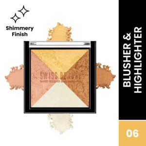 Swiss Beauty Baked Blusher & Highlighter - 06(7gm)
