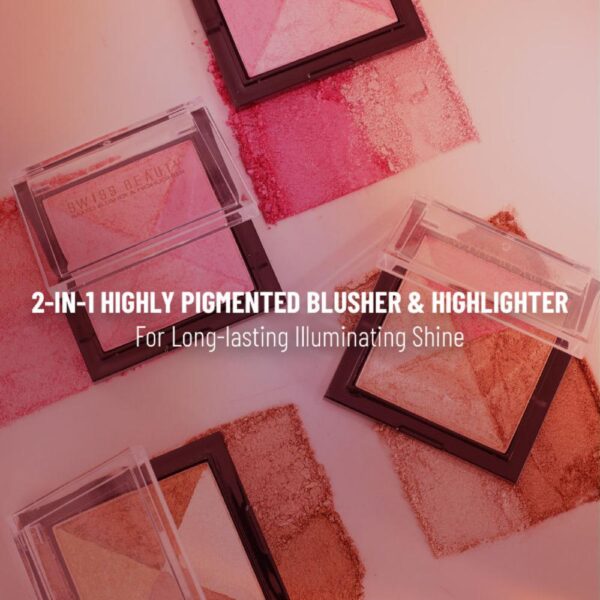Swiss Beauty Baked Blusher & Highlighter - 06(7gm) - Image 4