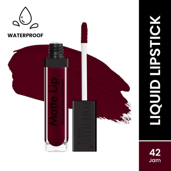 Swiss Beauty Matte Lip Ultra Smooth Matte Liquid Lipstick - 42 Jam(6ml)
