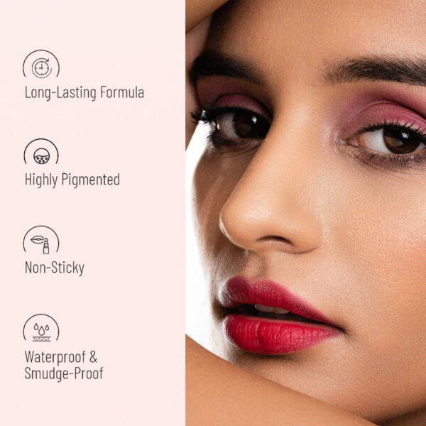 Swiss Beauty Matte Lip Ultra Smooth Matte Liquid Lipstick - 42 Jam(6ml) - Image 3