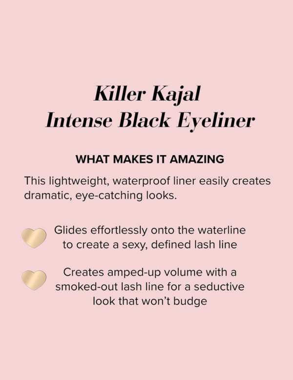 Too Faced Killer Kajal - Black(0.35gm) - Image 3