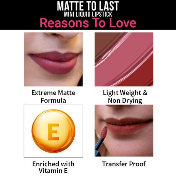 Nykaa Matte To Last! Mini Liquid Lipstick - Janhvi 23(1.2ml) - Image 8
