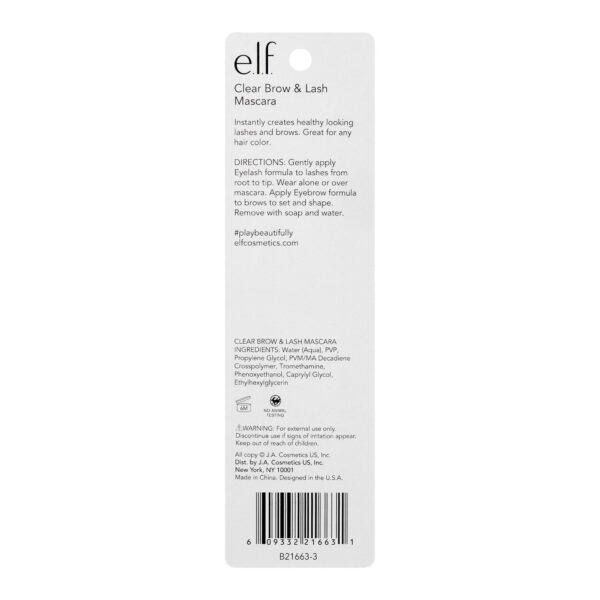 e.l.f. Cosmetics Clear Brow & Lash Mascara - Clear(2.5ml) - Image 6