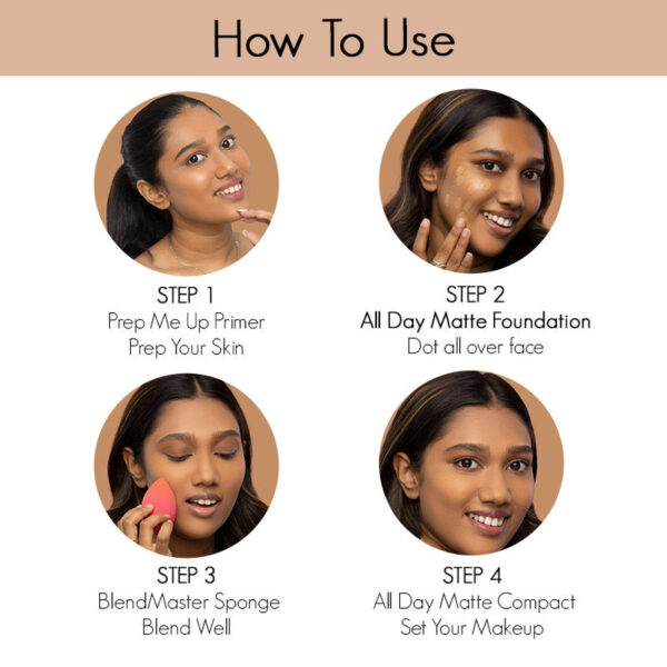 Nykaa All Day Matte Long Wear Liquid Foundation For Normal To Combination Skin - Biscuit 05(30ml) - Image 9