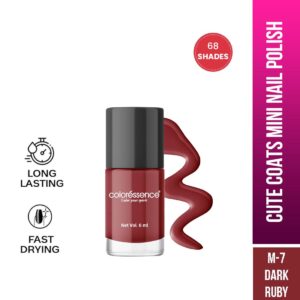 Coloressence Cute Coats Mini Nail Polish - Dark Ruby(6ml)