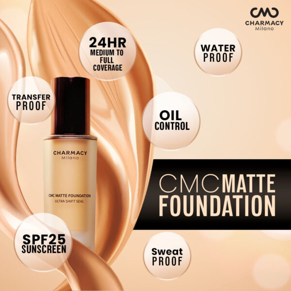 Charmacy Milano CMC Matte Foundation - 02(30ml) - Image 2