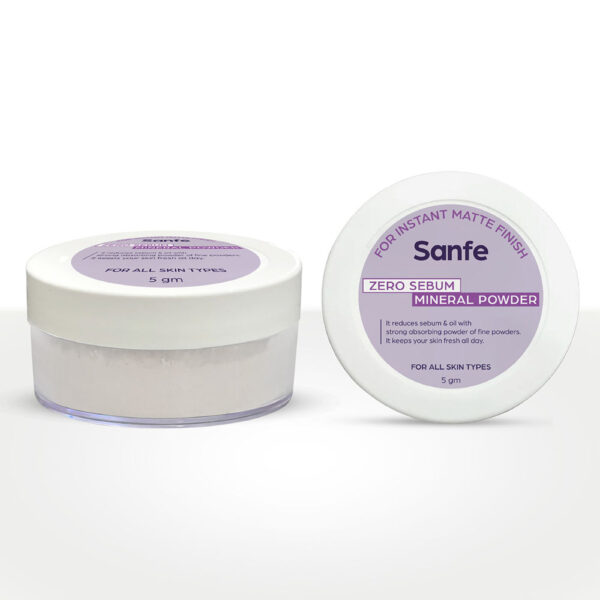 Sanfe No Sebum Mineral Powder | For instant matte finish, controls excess sebum - 5gm(5g) - Image 6