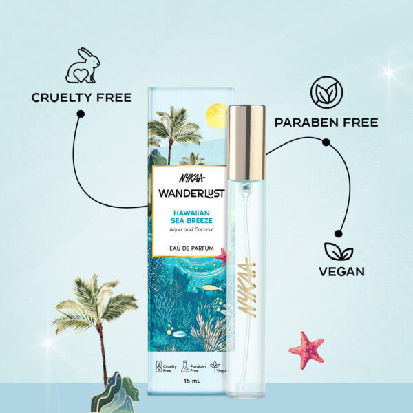 Nykaa Wanderlust Hawaiian Sea Breeze Eau De Parfum(16ml) - Image 4
