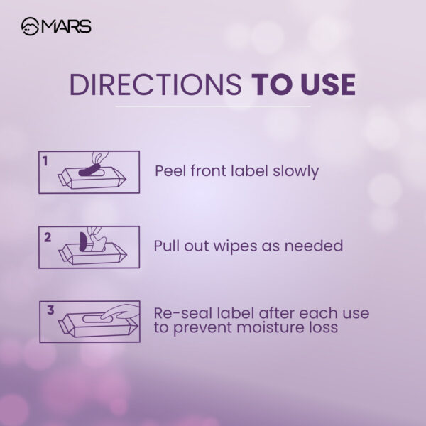 MARS Makeup Remover Wet Wipes(30 Wipes) - Image 6