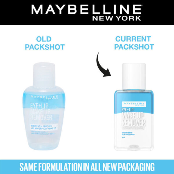 Maybelline New York Biphase Eye + Lip Makeup Remover for Waterproof Makeup, Fragrance-Free, 40ml(40ml) - Image 2