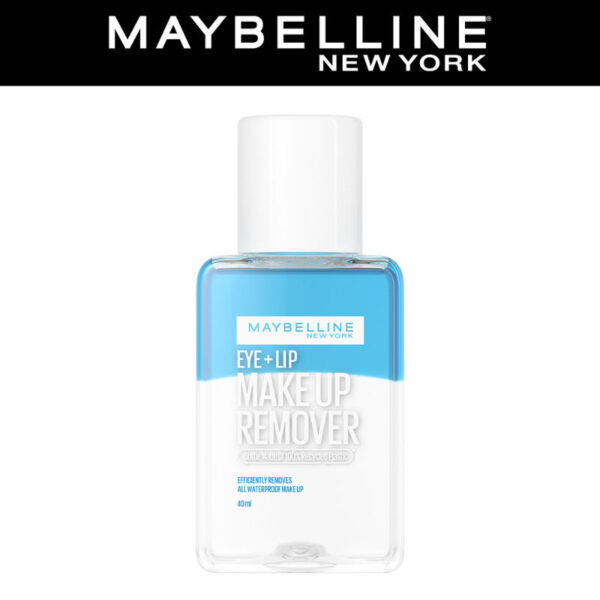 Maybelline New York Biphase Eye + Lip Makeup Remover for Waterproof Makeup, Fragrance-Free, 40ml(40ml) - Image 7