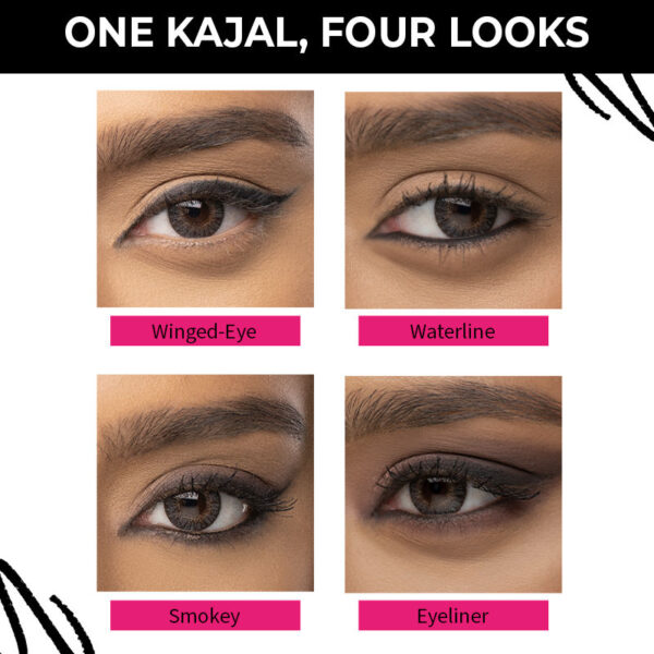 Nykaa Cosmetics Black Magic Kajal Set Of 2(2 pcs) - Image 5