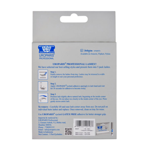Uroparis Human Hair Eyelashes - 54(5 Pair) - Image 5