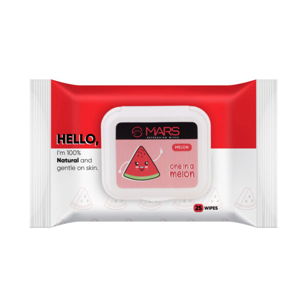 MARS Refreshing Wet Wipes - Watermelon(25 wipes)