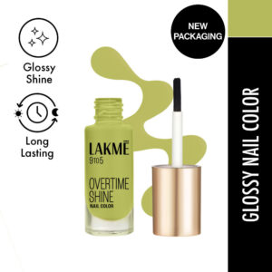 Lakme 9 To 5 Primer + Gloss Nail Color, Lime Treat(6ml)