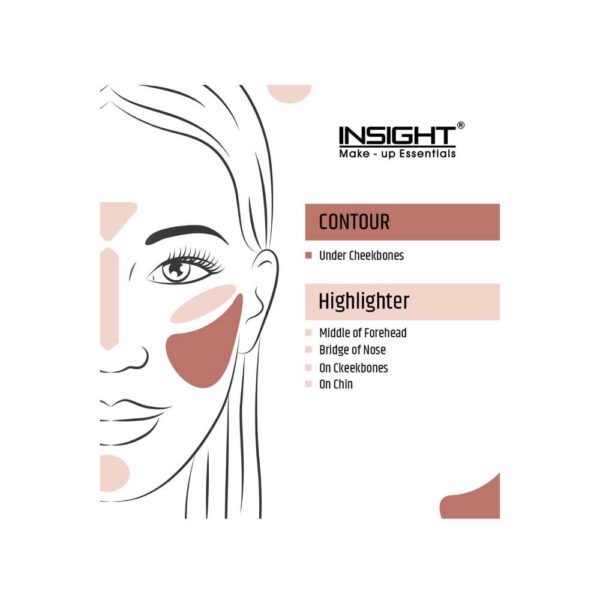 Insight Cosmetics Duo Stick Contour + Highlighter - 03 Chocolate(8.5gm) - Image 3