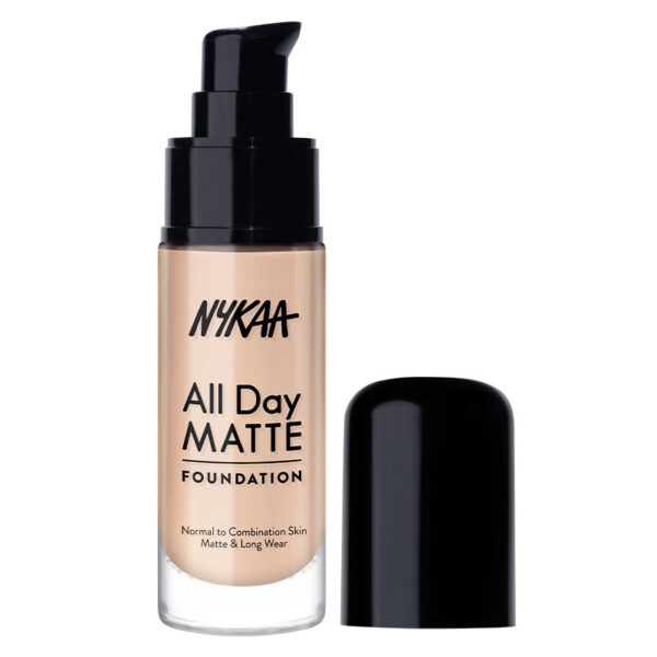 Nykaa All Day Matte Long Wear Liquid Foundation For Normal To Combination Skin - Biscuit 05(30ml) - Image 13
