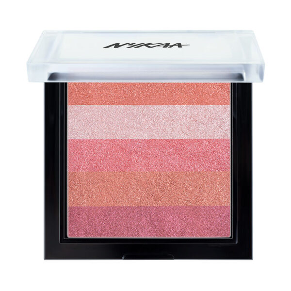 Nykaa Glow Goals! Shimmer Brick Highlighter Palette - Sunset Love(7.5gm) - Image 5