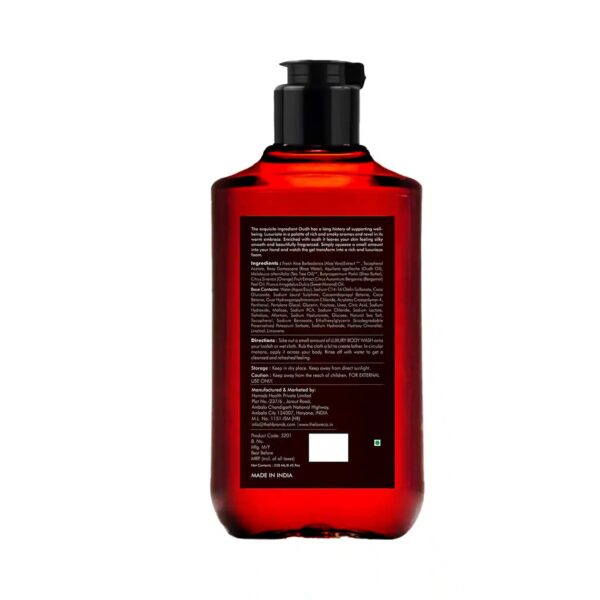 THE LOVE CO. Black Rose & Oudh Shower Gel + Oud Accord Body Lotion Pack of 2 Combo - Image 4